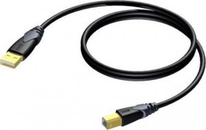 Kabel USB Procab USB-A - USB-B 1.5 m Czarny (CLD610/1.5) 1