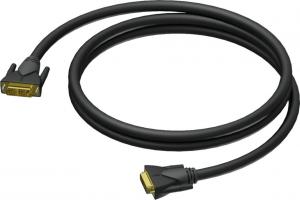 Kabel Procab DVI-D - DVI-D 3m czarny (CLV140/3) 1