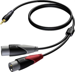 Kabel Procab Jack 3.5mm - XLR x2 3m czarny (CLA712/3) 1