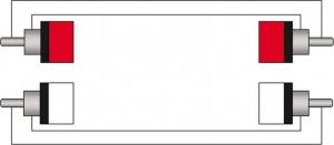 Kabel Procab RCA (Cinch) x2 - RCA (Cinch) x2 1.5m czarny (PRA800/1.5) 2