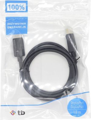 Kabel TB Print DisplayPort - DisplayPort 1.8m czarny (V7060) 4