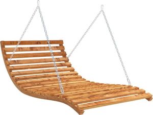 vidaXL Leżanka podwieszana świerk w kolorze teku 2