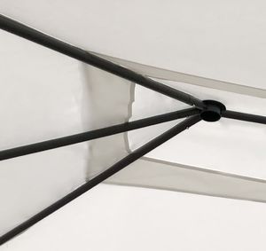 vidaXL Altana ze ścianami bocznymi, 3x4x2,6 m, kremowa, 160 g/m 2