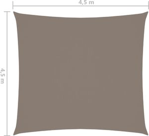 vidaXL Kwadratowy żagiel ogrodowy, tkanina Oxford, 4,5x4,5 m, taupe 6