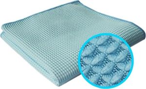 CleanPRO CleanPRO - Ścierka z mikrofazy, waflowa, 40x40 cm - Niebieska 1