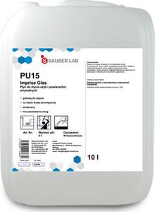 Sauber Sauber Lab PU15 Imprise Glas - Środek do mycia szkła i innych powierzchni zmywalnych - 10 l 1