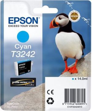 Tusz Epson T3242 Puffin Cyan (C13T32424010) 1