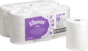 Kimberly-Clark Kimberly-Clark Kleenex Ultra Slimroll - Ręczniki papierowe w roli, 2 -warstwy, białe, 6 rolek - 100 m 1