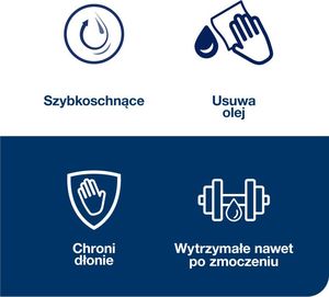 Tork Tork - Czyściwo papierowe w dużej roli do trudnych zabrudzeń, 3-warstwowe, ekstra chłonne, premium - Niebieski 5