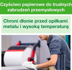 Tork Tork - Czyściwo papierowe w dużej roli do trudnych zabrudzeń, 3-warstwowe, ekstra chłonne, premium - Niebieski 7