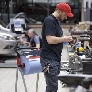 Tork Tork - Czyściwo papierowe w dużej roli do trudnych zabrudzeń, 3-warstwowe, ekstra chłonne, premium - Niebieski 8
