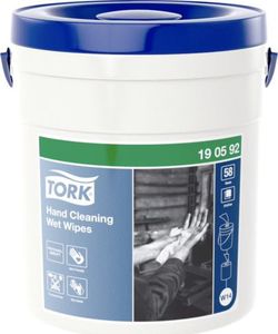 Tork Tork - Czyściwo włókninowe o niskim stopniu pylenia do ciężkich zabrudzeń rąk, premium - Białe 1