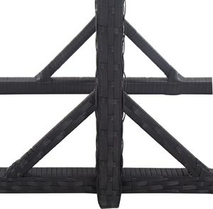 vidaXL 3-częściowy zestaw mebli ogrodowych, czarny 10