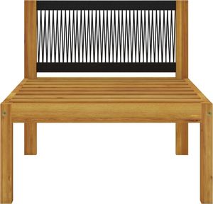 vidaXL 2-cz. zestaw wypoczynkowy do ogrodu poduszki drewno akacjowe 6