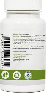 MedFuture Chlorella Organic BIO - algi chlorelli - 300 tabletek 3