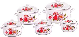 Edel Hoff GARNKI EMALIOWANE 10 ELE. EDEL HOFF ROSE EH-7058 1