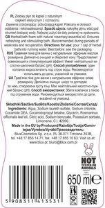 BluxCosmetics Ziołowy płyn do kąpieli z olejkiem z rozmarynu 650 ml 2