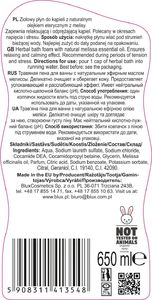 BluxCosmetics Ziołowy płyn do kąpieli z olejkiem z melisy 650 ml 2