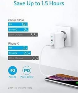 Ładowarka Anker PowerPort PD2 1x USB-A 1x USB-C 2.4 A (A2626LD1) 5