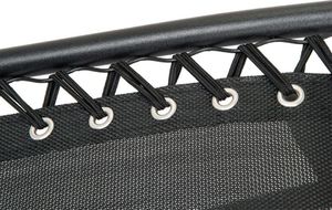 Saska Garden Fotel leżak ogrodowy składany z daszkiem i zagłówkiem czarny 5