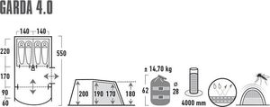 Namiot turystyczny High Peak Garda 4 9