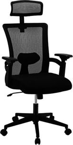 Krzesło biurowe Techly Fotel biurowy Techly obrotowy, wentylowane oparcie, zagłówek 1