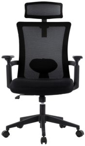 Krzesło biurowe Techly Fotel biurowy Techly obrotowy, wentylowane oparcie, zagłówek 2