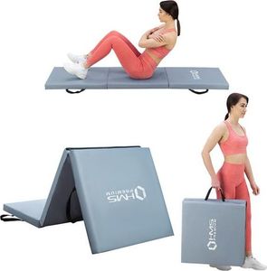 HMS Materac gimnastyczny 3-częściowy MGS02 180 cm x 60 cm x 5 cm szary 14