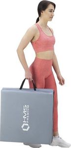 HMS Materac gimnastyczny 3-częściowy MGS02 180 cm x 60 cm x 5 cm szary 4