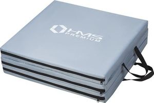 HMS Materac gimnastyczny 3-częściowy MGS02 180 cm x 60 cm x 5 cm szary 6