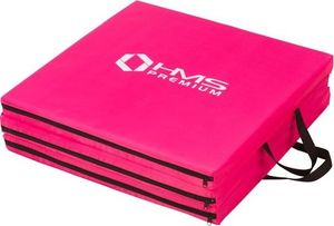 HMS Materac gimnastyczny 3-częściowy MGS02 180 cm x 60 cm x 5 cm różowy 6