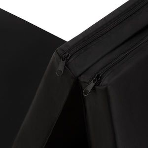 HMS Materac gimnastyczny 3-częściowy MGS02 180 cm x 60 cm x 5 cm czarny 8