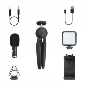 Selfie stick Xqisit XQISIT Social Media Recording Kit black 2