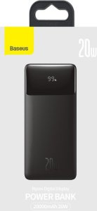 Powerbank Baseus Bipow Digital Display 20W 20000mAh Czarny 7