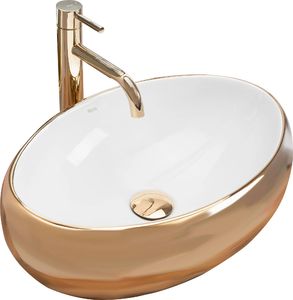 Umywalka Rea Umywalka nablatowa Rea Linda Gold White 1