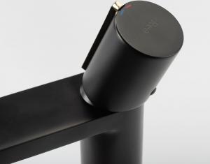 Bateria umywalkowa Rea Icon stojąca czarny mat + złoto (REA-B5680) 6