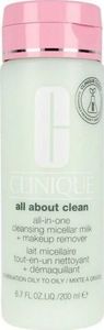 Clinique CLINIQUE ALL ABOUT CLEAN CLEANSING MICELLAR MILK + MAKEUP REMOVER COMBINATION OILY TO OILY 200ML 1