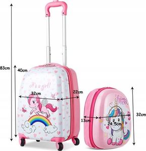 Costway Plecak i walizka dla dziecka bagaż podręczny 6