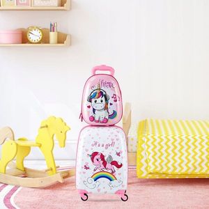 Costway Plecak i walizka dla dziecka bagaż podręczny 9