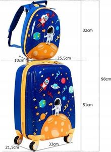 Costway Plecak i walizka dla dziecka bagaż podręczny 4