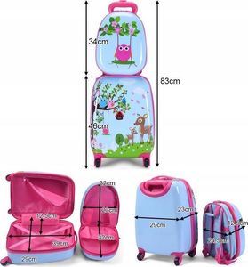 Costway Plecak i walizka dla dziecka bagaż podręczny 5