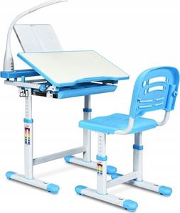Costway Stół kreślarski biurko szkolne z krzesłem dla dziecka 1