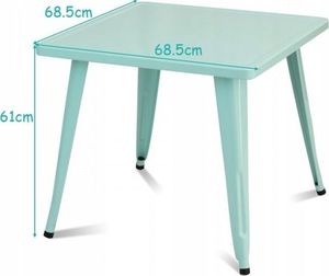 Costway Stolik metalowy dla dzieci 2