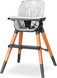 Lionelo Drewniane krzesło i krzesełko do karmienia 4 w 1 Lionelo Mona - kolor czarny 3