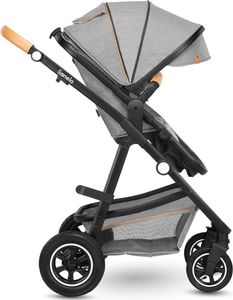Wózek Lionelo Wózek wielofunkcyjny LIONELO AMBER 2 w 1 spacerówka + gondola + torba + akcesoria - szary 12