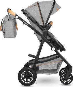 Wózek Lionelo Wózek wielofunkcyjny LIONELO AMBER 2 w 1 spacerówka + gondola + torba + akcesoria - szary 15