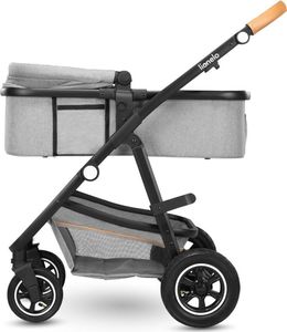 Wózek Lionelo Wózek wielofunkcyjny LIONELO AMBER 2 w 1 spacerówka + gondola + torba + akcesoria - szary 25