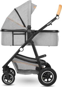 Wózek Lionelo Wózek wielofunkcyjny LIONELO AMBER 2 w 1 spacerówka + gondola + torba + akcesoria - szary 26