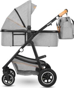 Wózek Lionelo Wózek wielofunkcyjny LIONELO AMBER 2 w 1 spacerówka + gondola + torba + akcesoria - szary 29