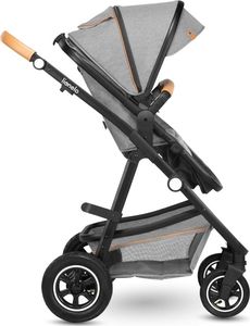 Wózek Lionelo Wózek wielofunkcyjny LIONELO AMBER 2 w 1 spacerówka + gondola + torba + akcesoria - szary 4